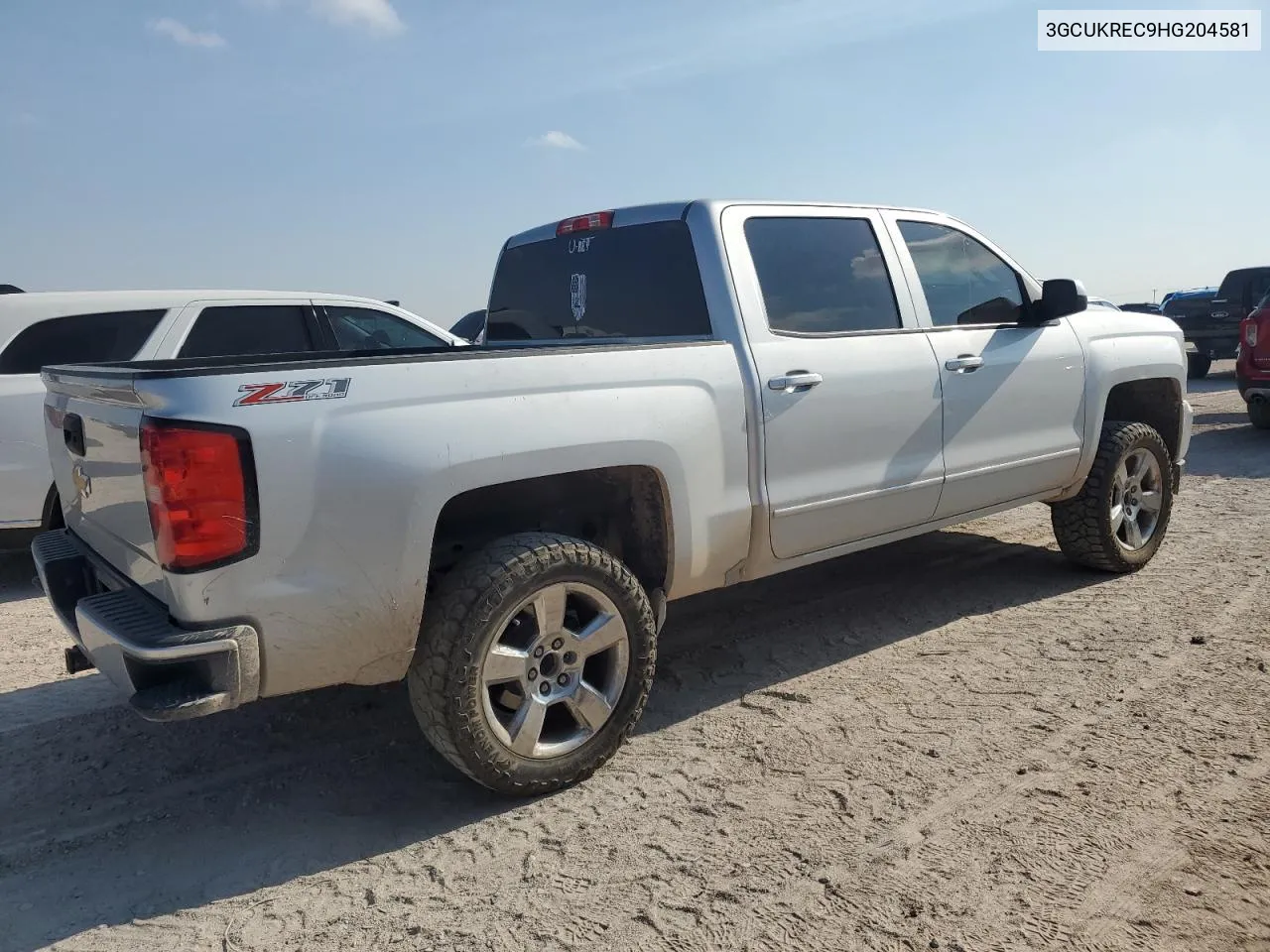 3GCUKREC9HG204581 2017 Chevrolet Silverado K1500 Lt