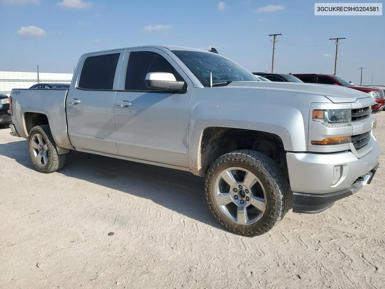 3GCUKREC9HG204581 2017 Chevrolet Silverado K1500 Lt