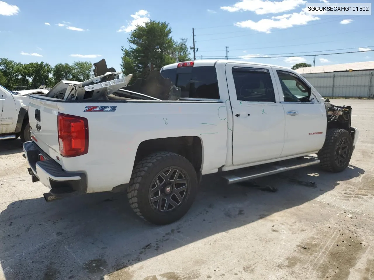 2017 Chevrolet Silverado K1500 Ltz VIN: 3GCUKSECXHG101502 Lot: 58203274