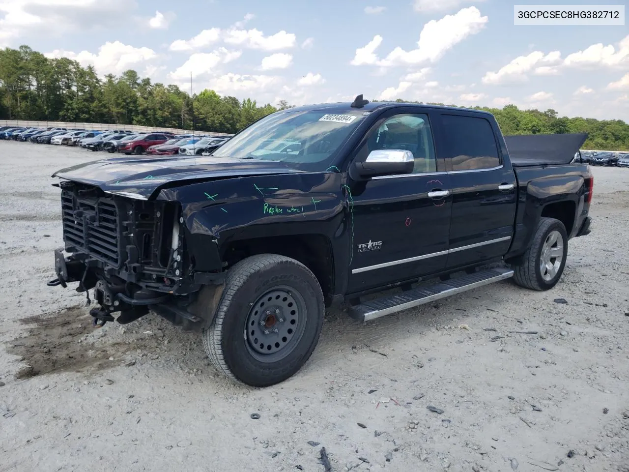 2017 Chevrolet Silverado C1500 Ltz VIN: 3GCPCSEC8HG382712 Lot: 58234894