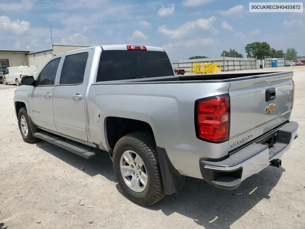 2017 Chevrolet Silverado K1500 Lt VIN: 3GCUKREC3HG433872 Lot: 58859264