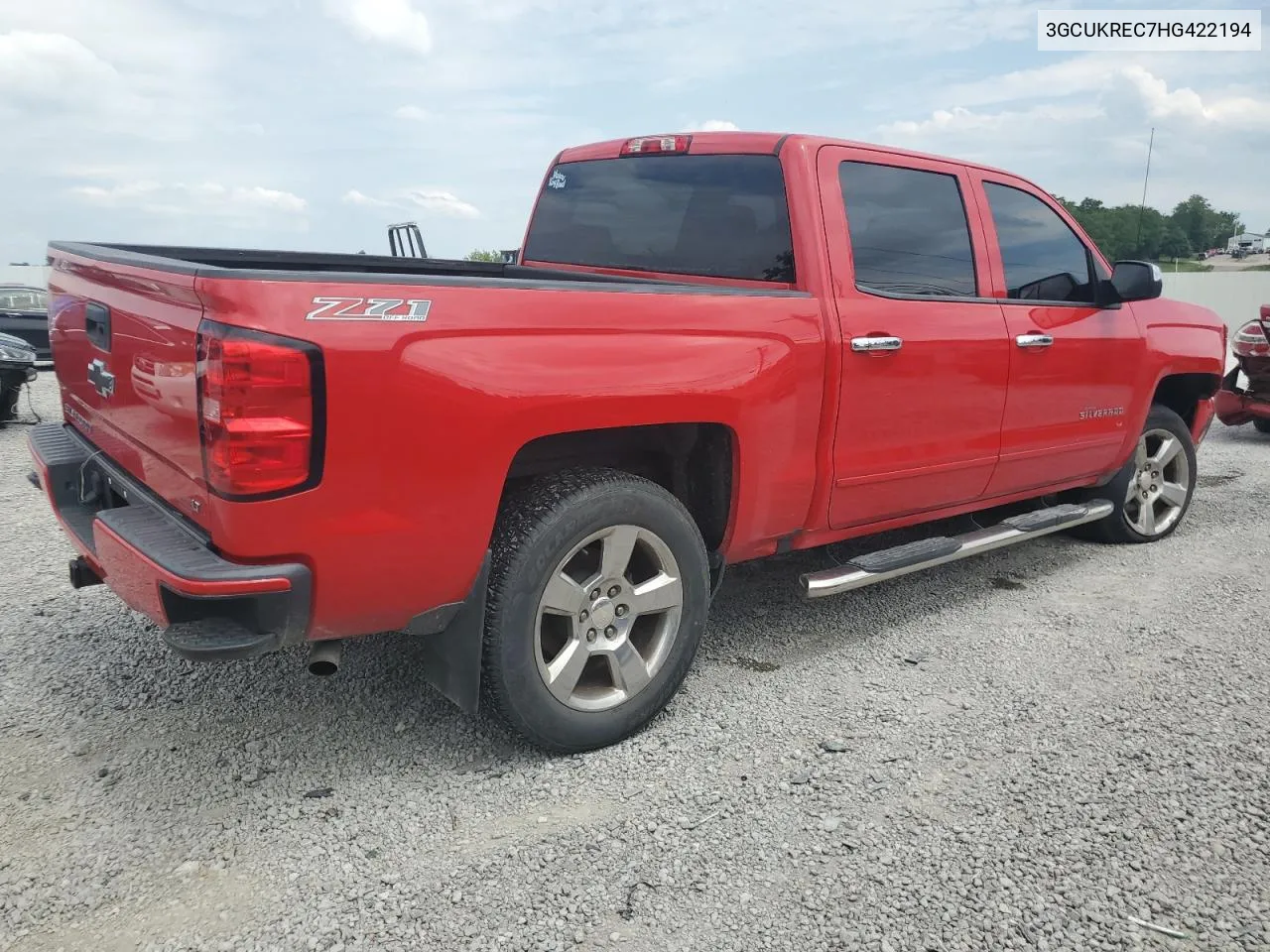 2017 Chevrolet Silverado K1500 Lt VIN: 3GCUKREC7HG422194 Lot: 61156674