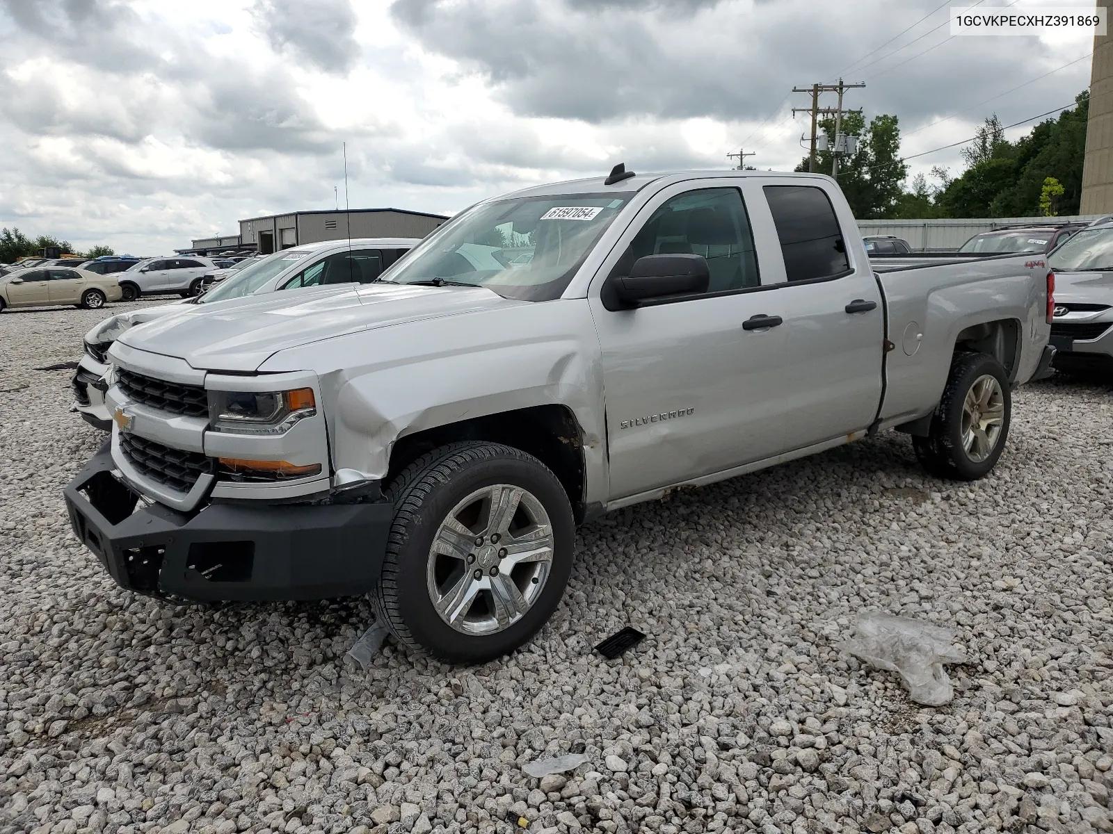 2017 Chevrolet Silverado K1500 Custom VIN: 1GCVKPECXHZ391869 Lot: 61597054