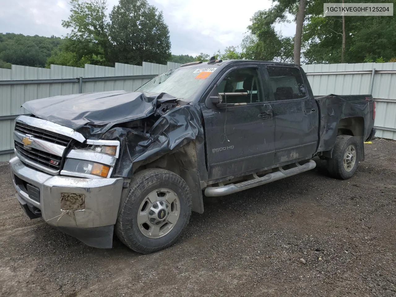 2017 Chevrolet Silverado K2500 Heavy Duty Lt VIN: 1GC1KVEG0HF125204 Lot: 62109714