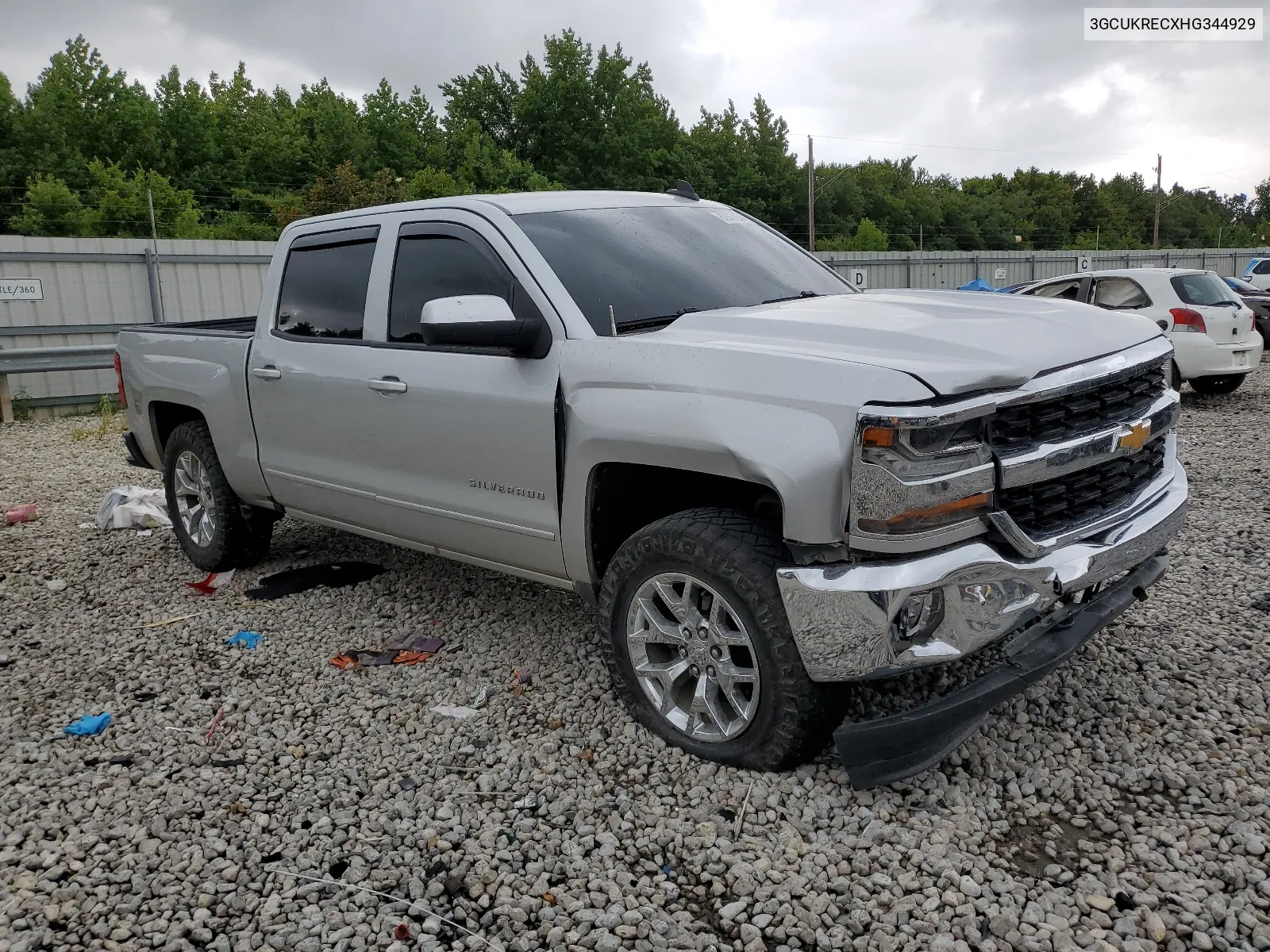 2017 Chevrolet Silverado K1500 Lt VIN: 3GCUKRECXHG344929 Lot: 62667654