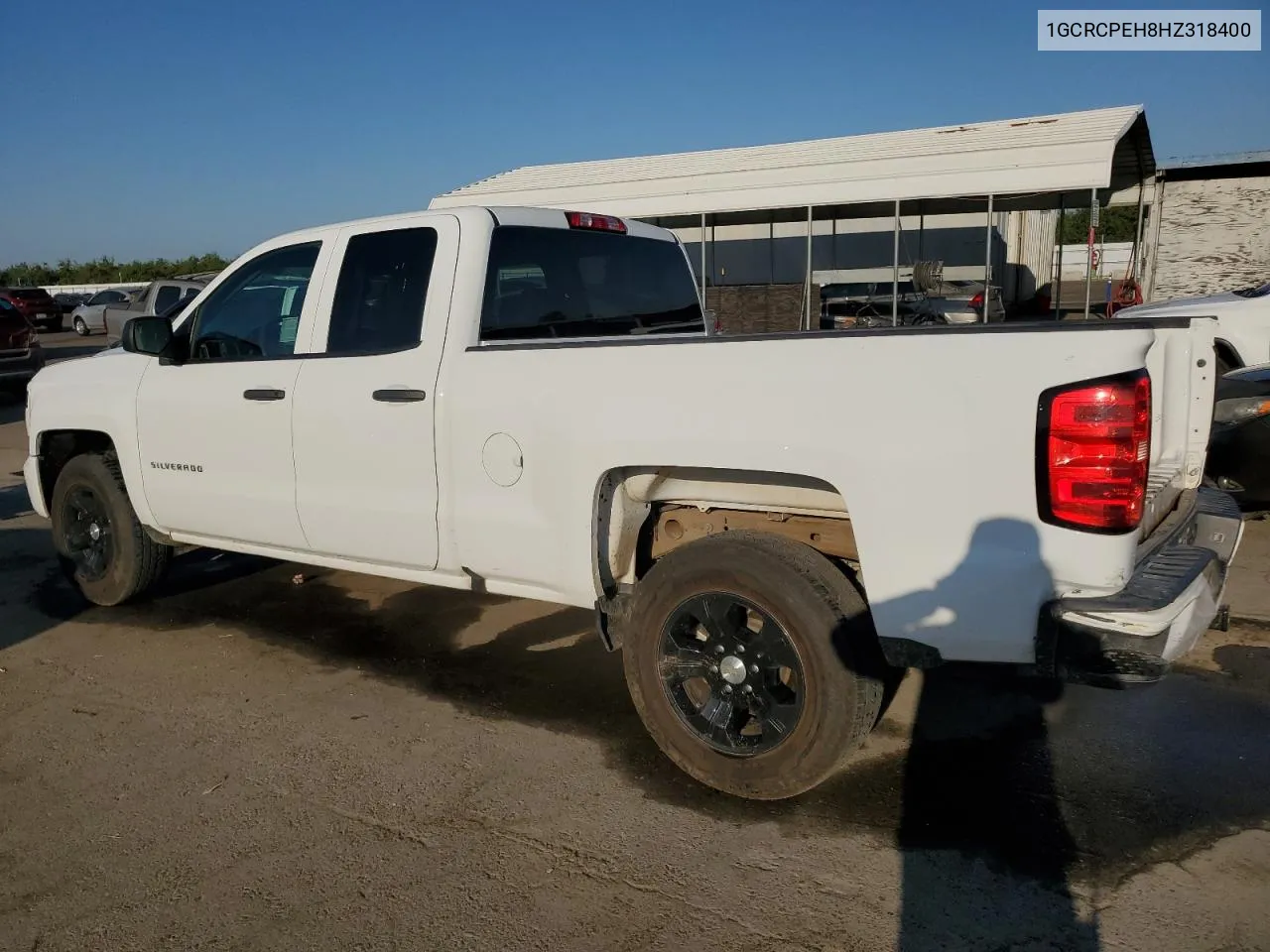 2017 Chevrolet Silverado C1500 Custom VIN: 1GCRCPEH8HZ318400 Lot: 63022474