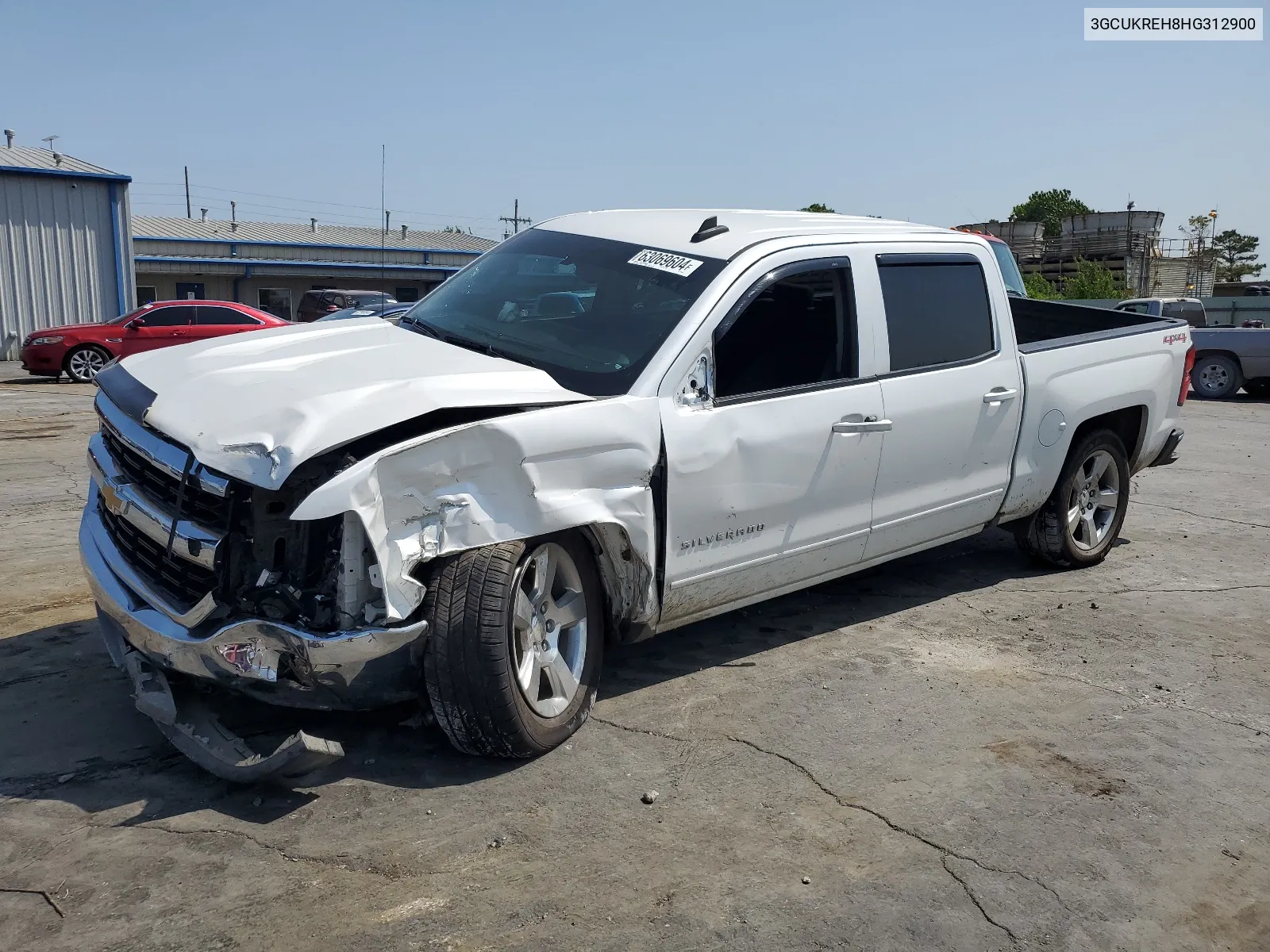 2017 Chevrolet Silverado K1500 Lt VIN: 3GCUKREH8HG312900 Lot: 63069604