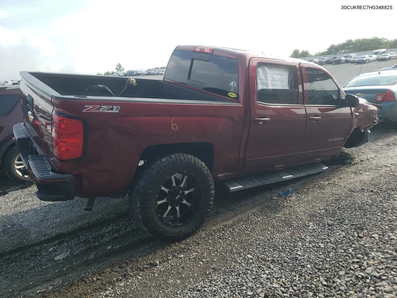 2017 Chevrolet Silverado K1500 Lt VIN: 3GCUKREC7HG348825 Lot: 63250994