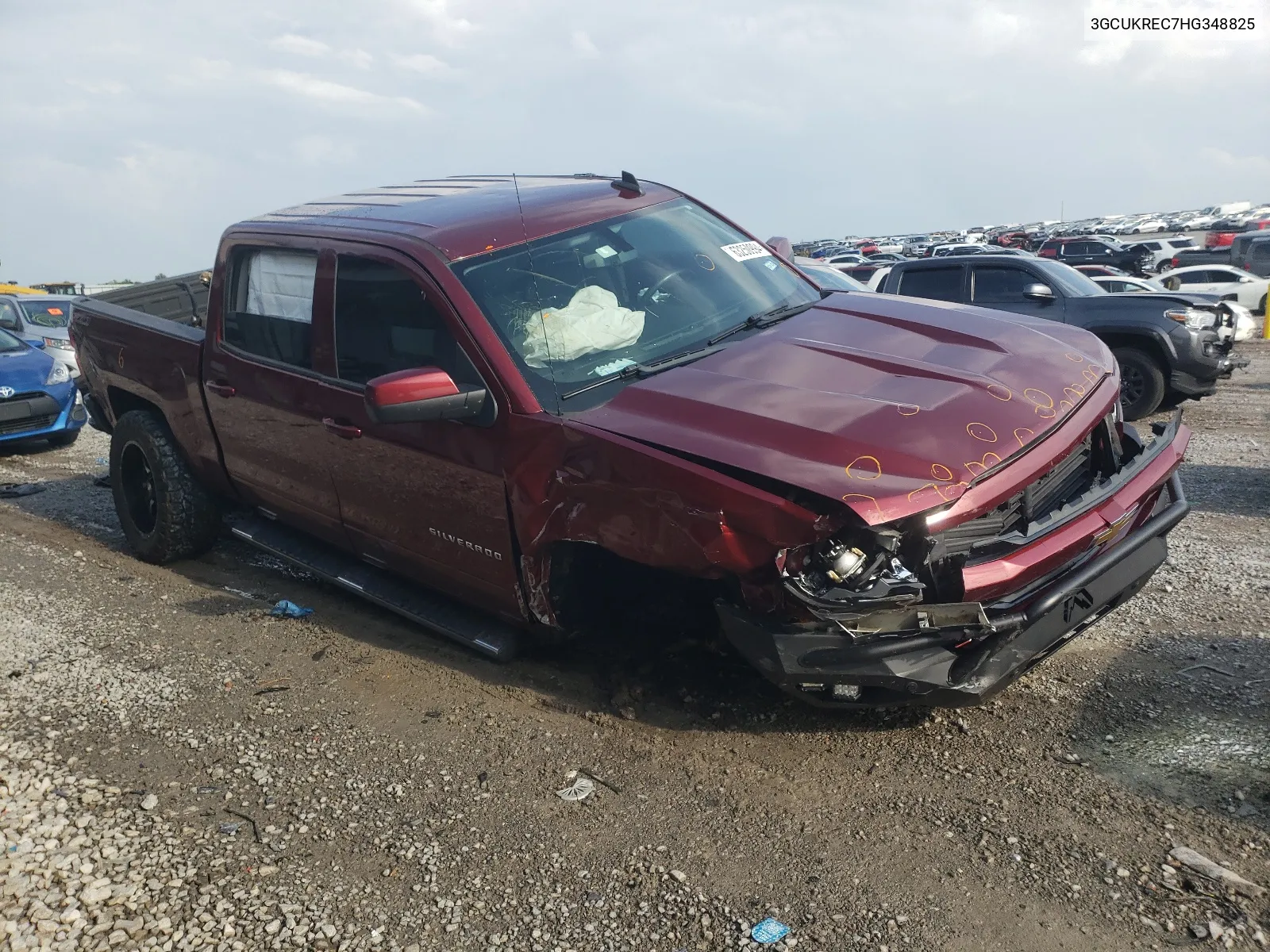 2017 Chevrolet Silverado K1500 Lt VIN: 3GCUKREC7HG348825 Lot: 63250994