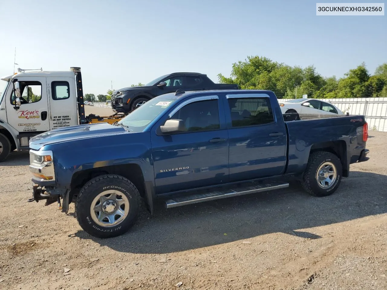 2017 Chevrolet Silverado K1500 VIN: 3GCUKNECXHG342560 Lot: 65029064