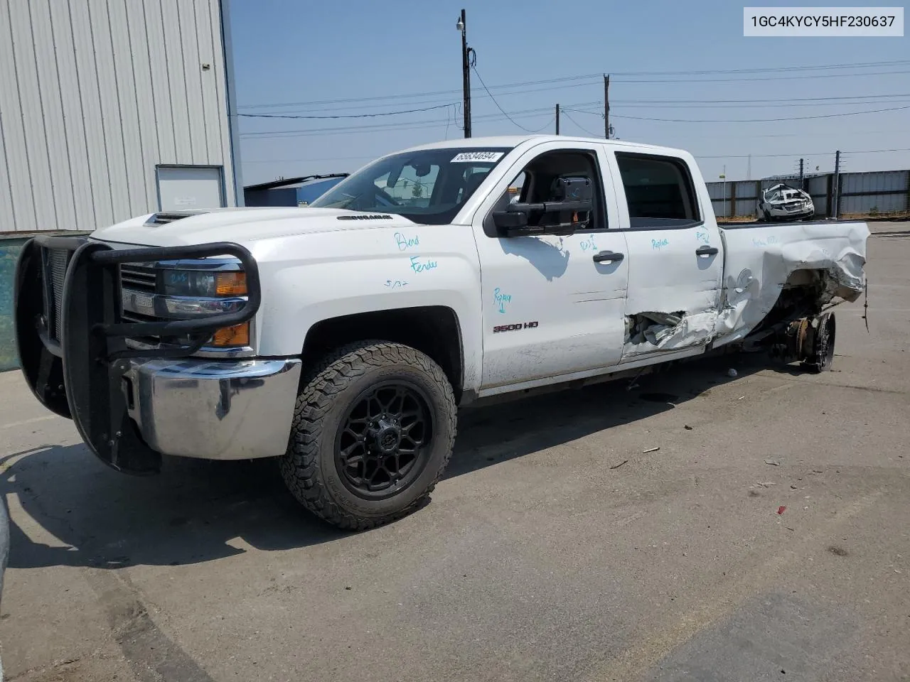 1GC4KYCY5HF230637 2017 Chevrolet Silverado K3500