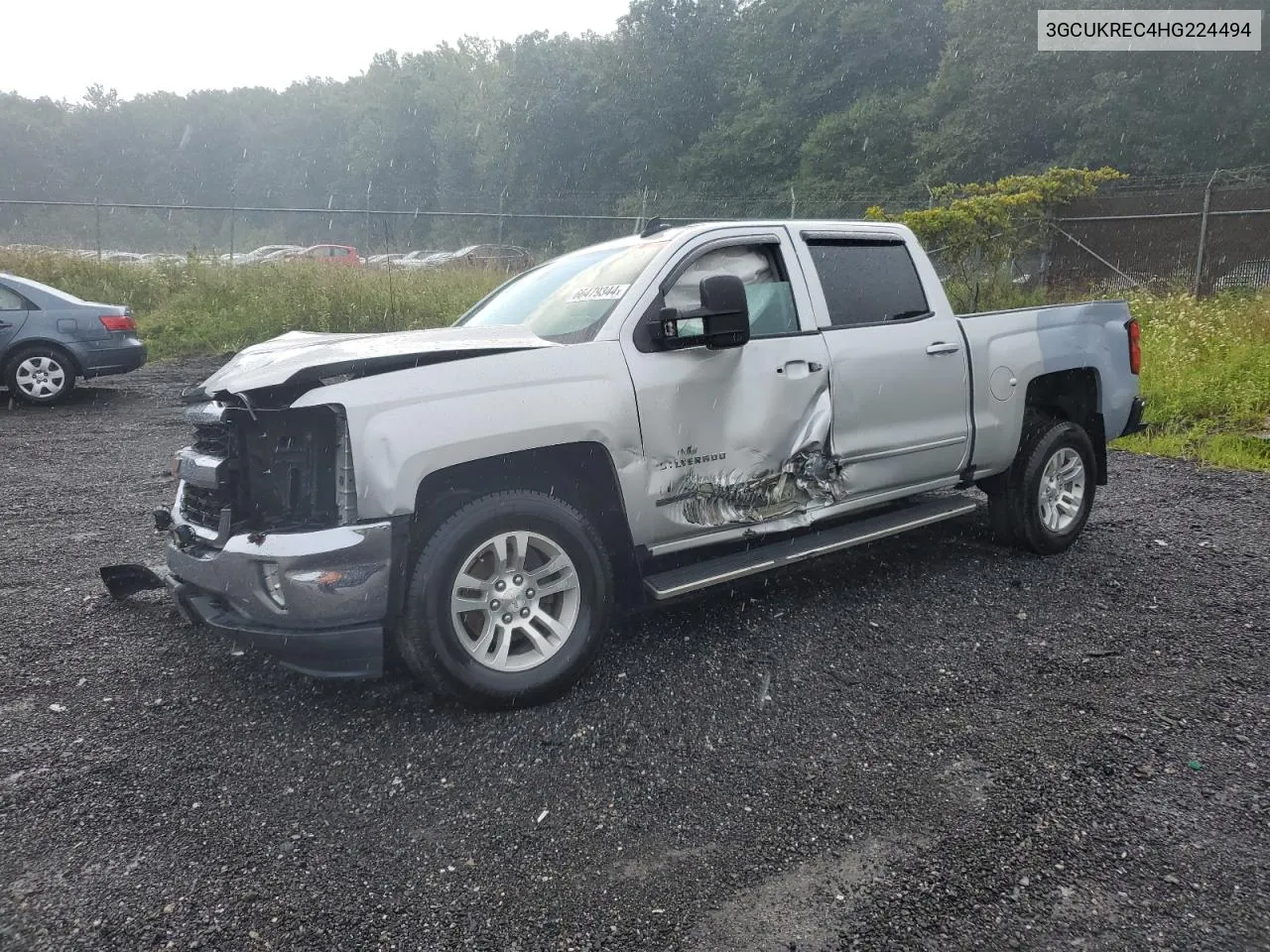 2017 Chevrolet Silverado K1500 Lt VIN: 3GCUKREC4HG224494 Lot: 66479344