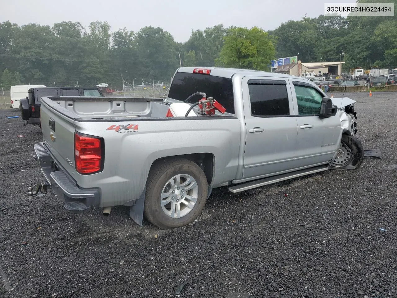 2017 Chevrolet Silverado K1500 Lt VIN: 3GCUKREC4HG224494 Lot: 66479344