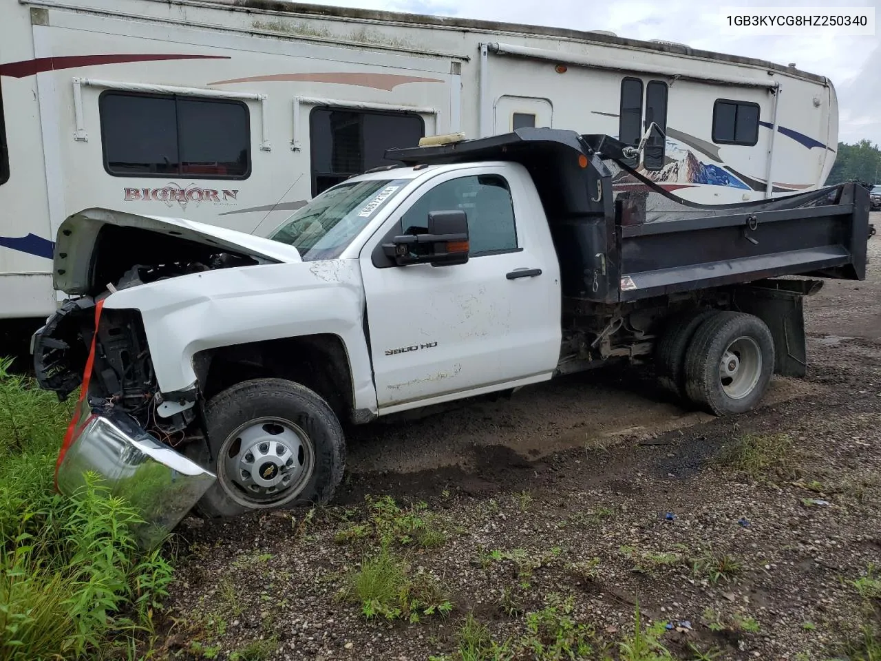 1GB3KYCG8HZ250340 2017 Chevrolet Silverado K3500