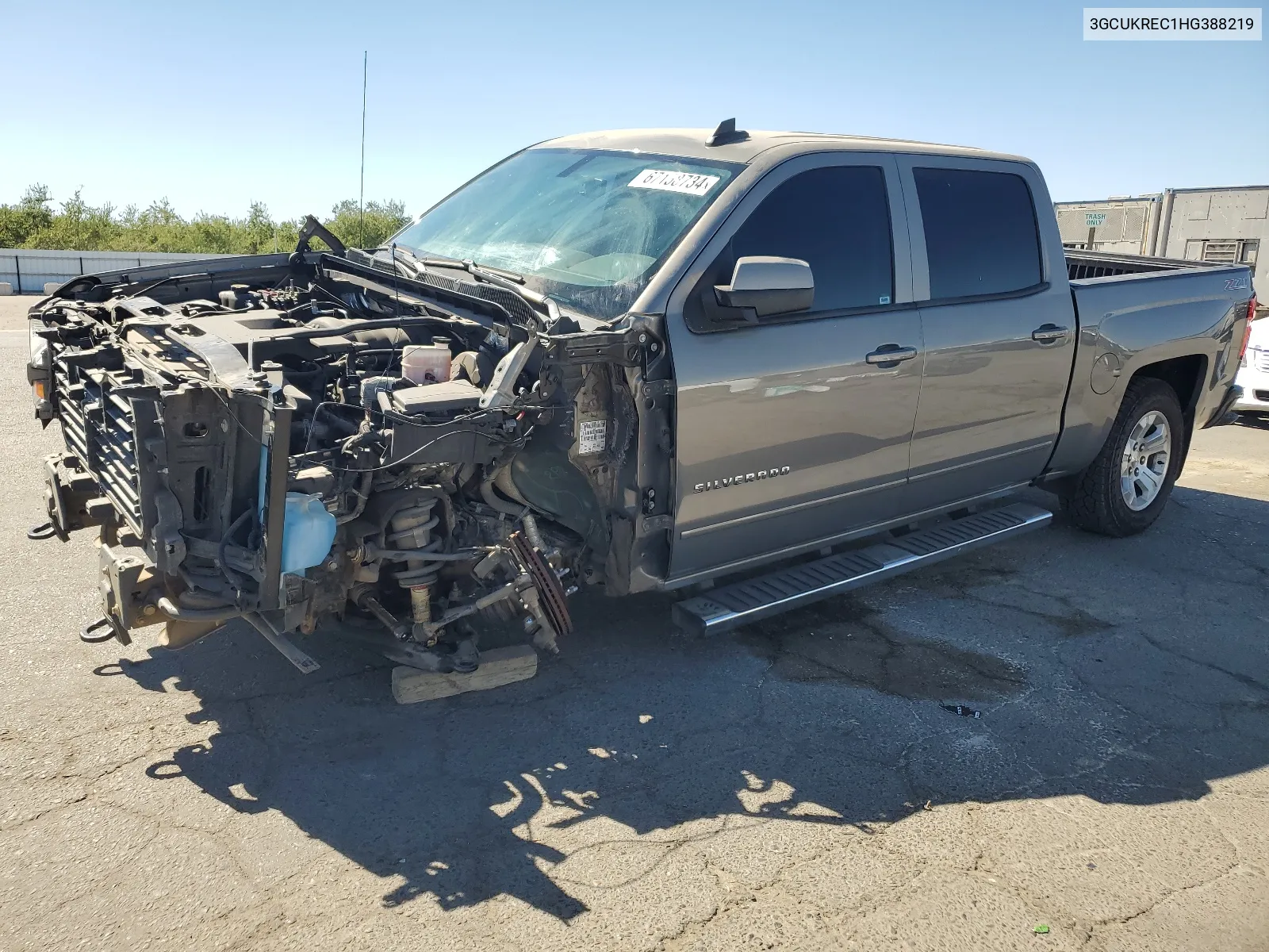 3GCUKREC1HG388219 2017 Chevrolet Silverado K1500 Lt