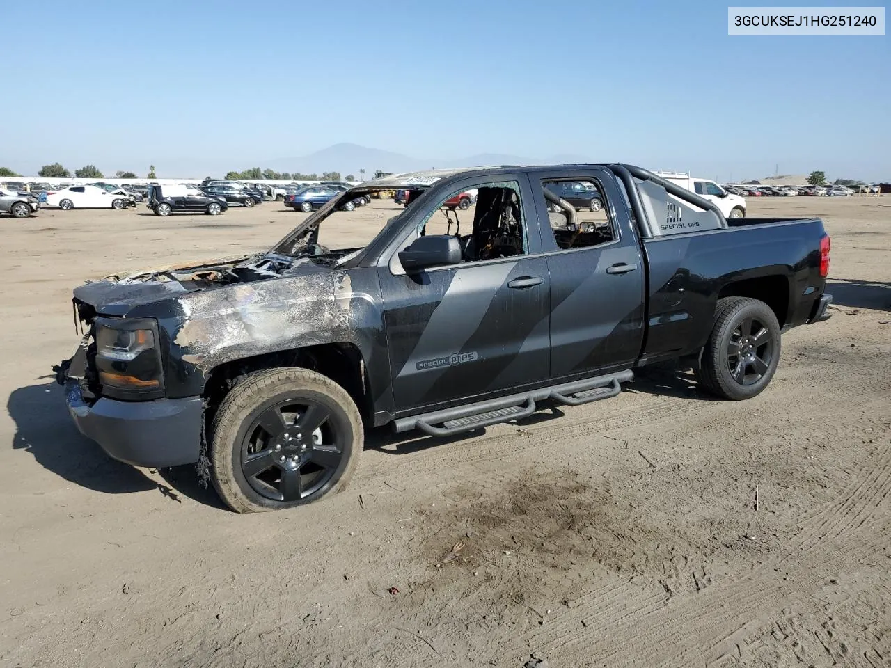 2017 Chevrolet Silverado K1500 Ltz VIN: 3GCUKSEJ1HG251240 Lot: 67313233