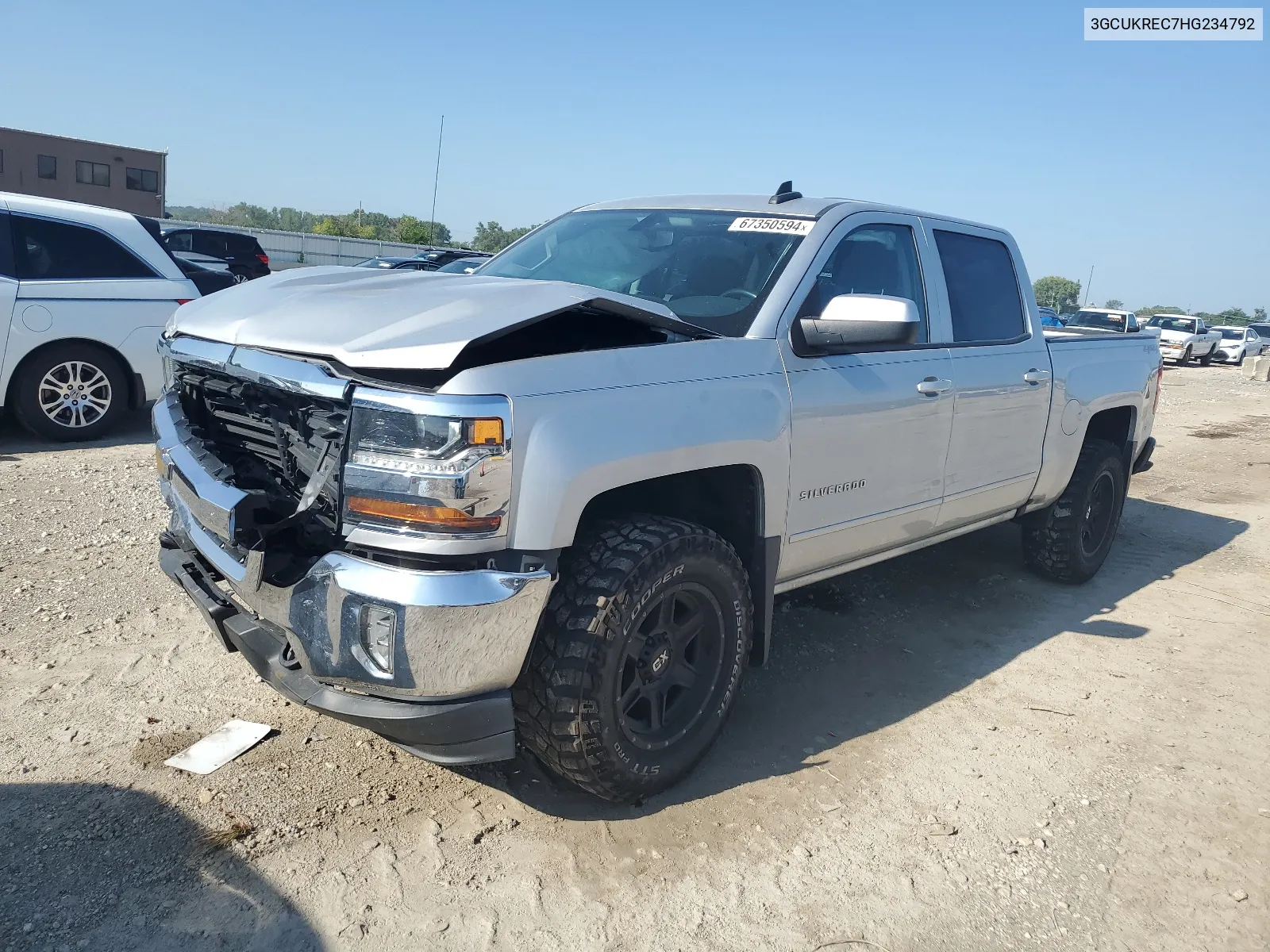 2017 Chevrolet Silverado K1500 Lt VIN: 3GCUKREC7HG234792 Lot: 67350594