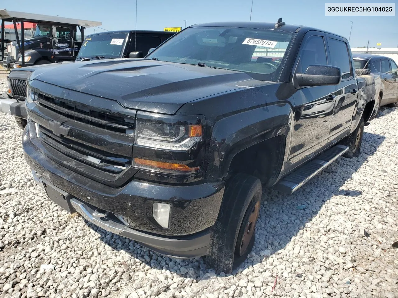 2017 Chevrolet Silverado K1500 Lt VIN: 3GCUKREC5HG104025 Lot: 67652014