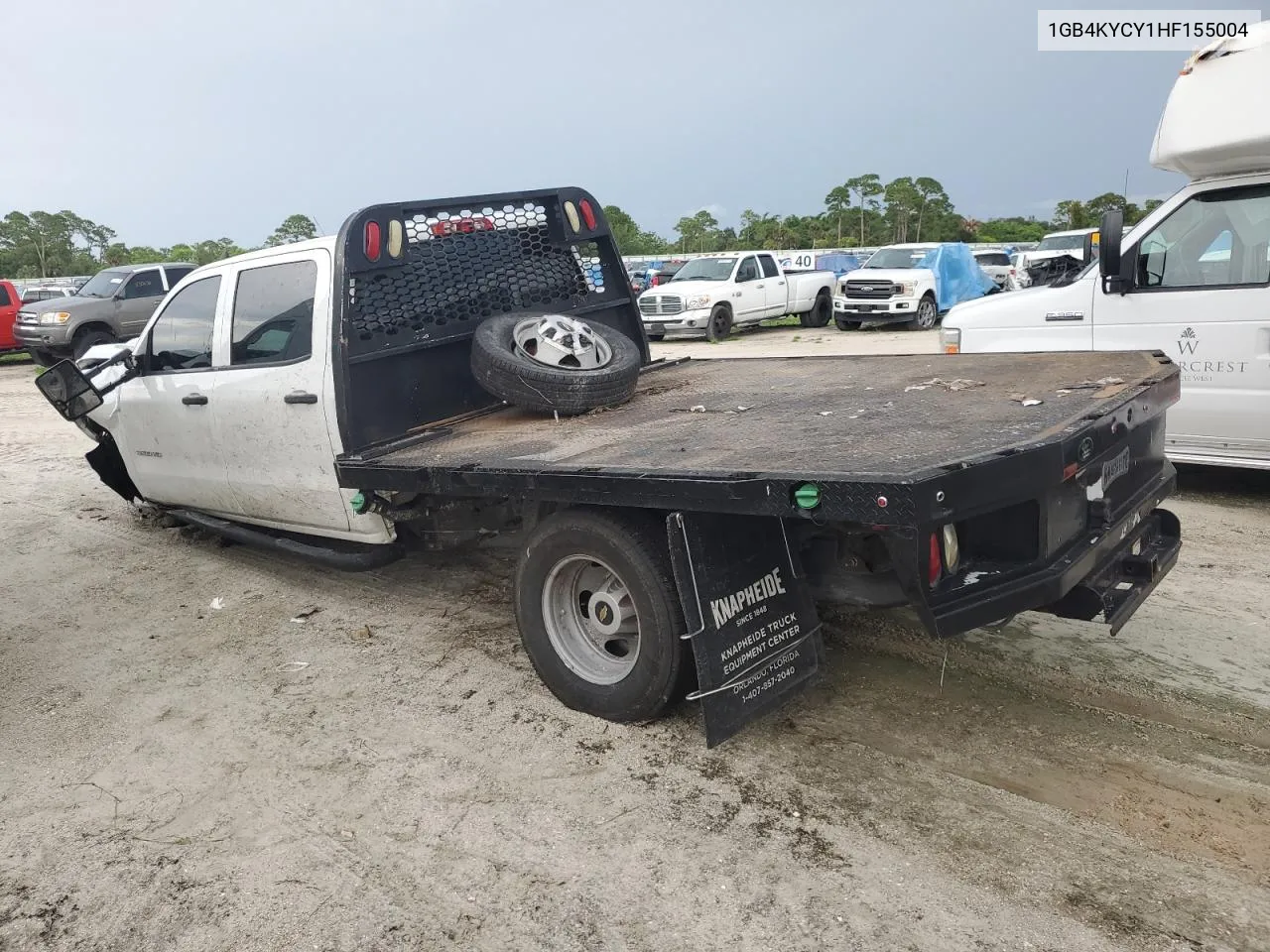 2017 Chevrolet Silverado K3500 VIN: 1GB4KYCY1HF155004 Lot: 67711604