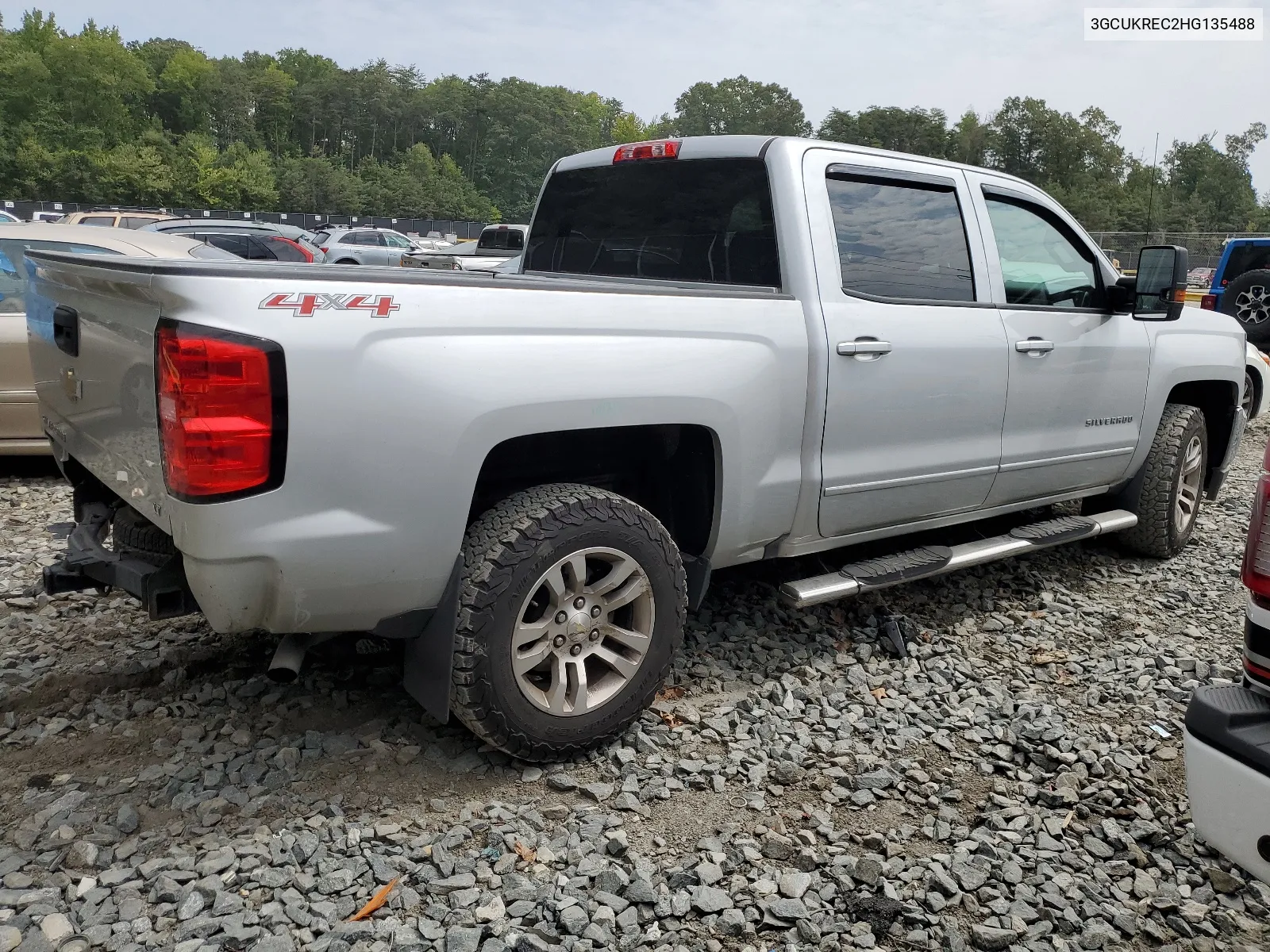 3GCUKREC2HG135488 2017 Chevrolet Silverado K1500 Lt