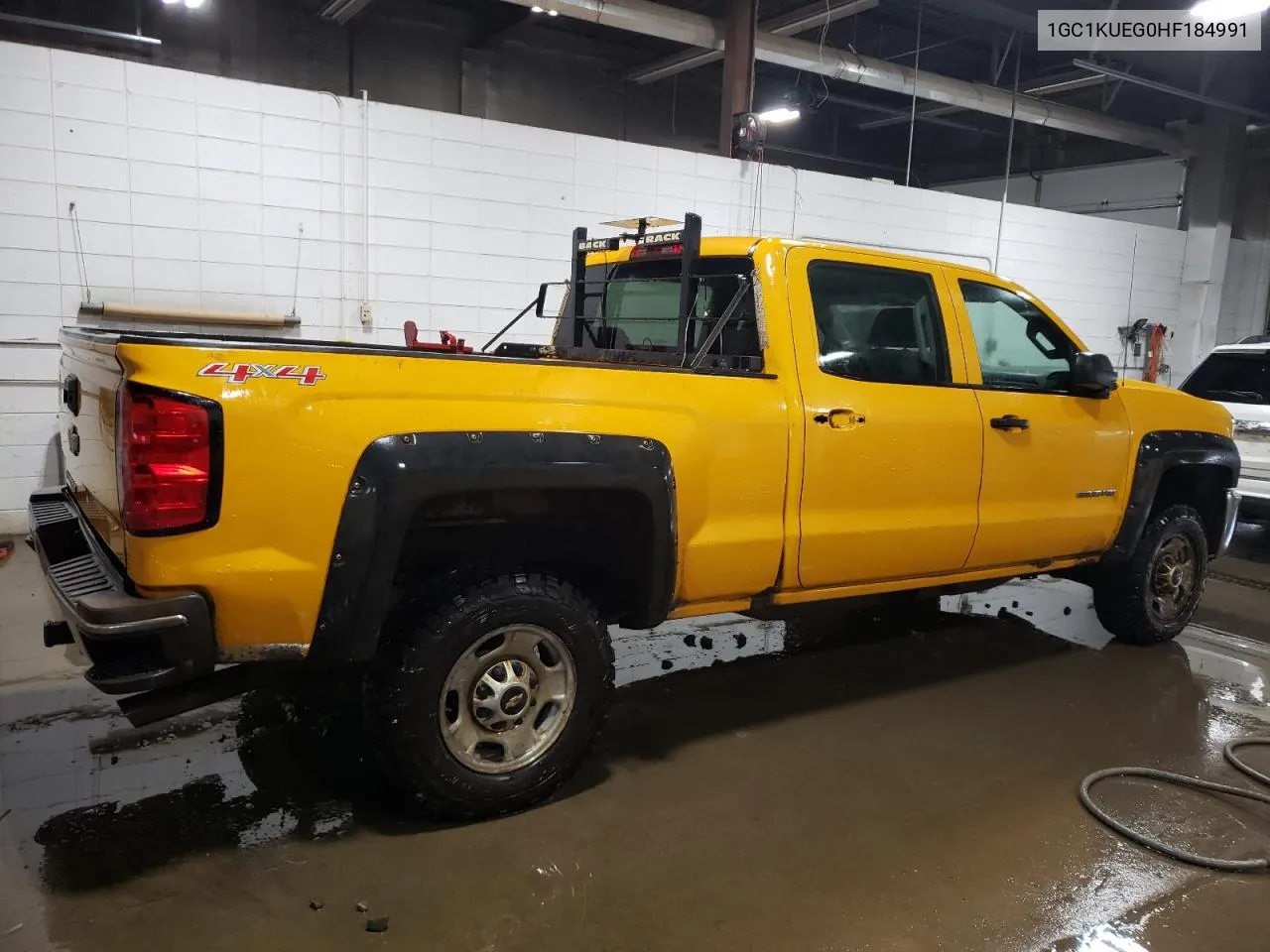 2017 Chevrolet Silverado K2500 Heavy Duty VIN: 1GC1KUEG0HF184991 Lot: 67802244