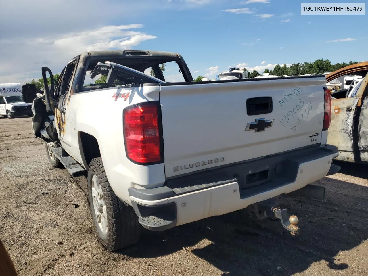 2017 Chevrolet Silverado K2500 Heavy Duty Ltz VIN: 1GC1KWEY1HF150479 Lot: 68167844