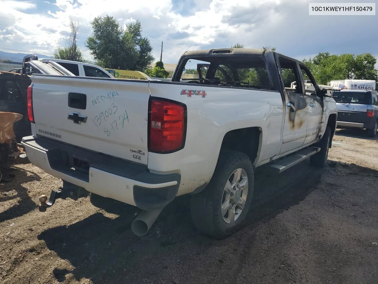 2017 Chevrolet Silverado K2500 Heavy Duty Ltz VIN: 1GC1KWEY1HF150479 Lot: 68167844