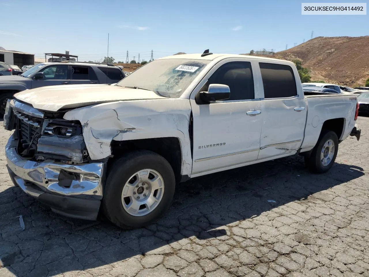 2017 Chevrolet Silverado K1500 Ltz VIN: 3GCUKSEC9HG414492 Lot: 68225084