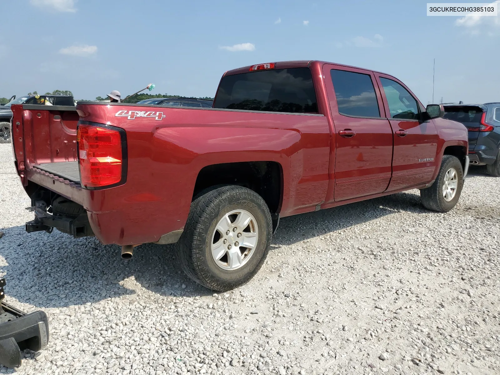 2017 Chevrolet Silverado K1500 Lt VIN: 3GCUKREC0HG385103 Lot: 68337104