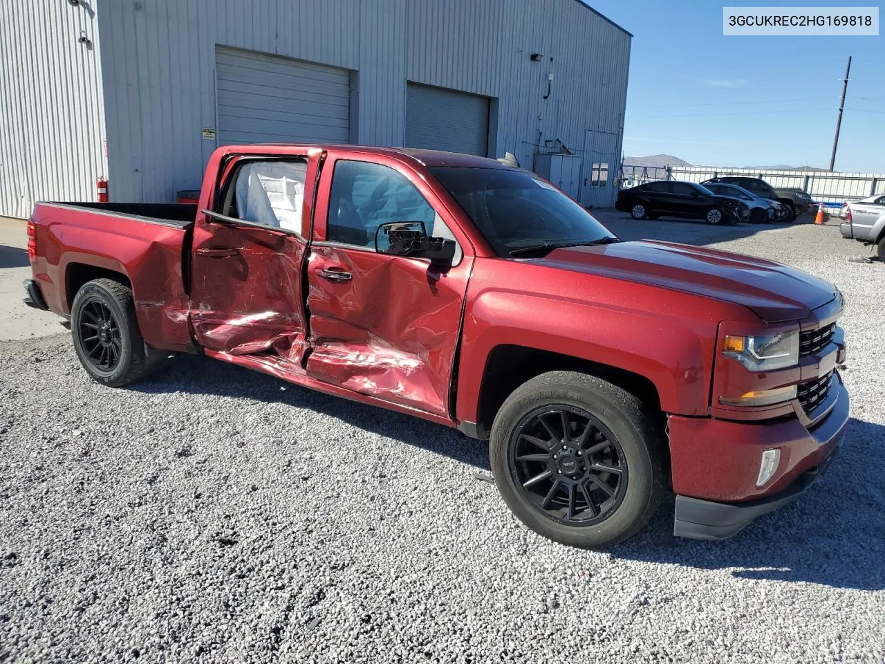 3GCUKREC2HG169818 2017 Chevrolet Silverado K1500 Lt