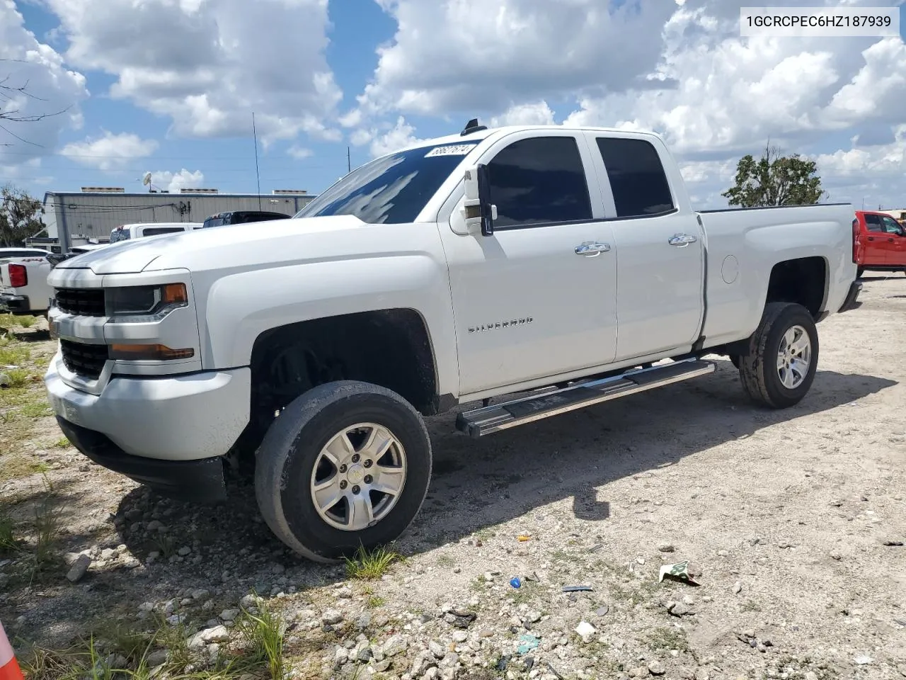 2017 Chevrolet Silverado C1500 Custom VIN: 1GCRCPEC6HZ187939 Lot: 68627674