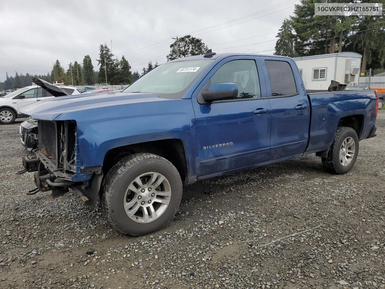 1GCVKREC3HZ165751 2017 Chevrolet Silverado K1500 Lt