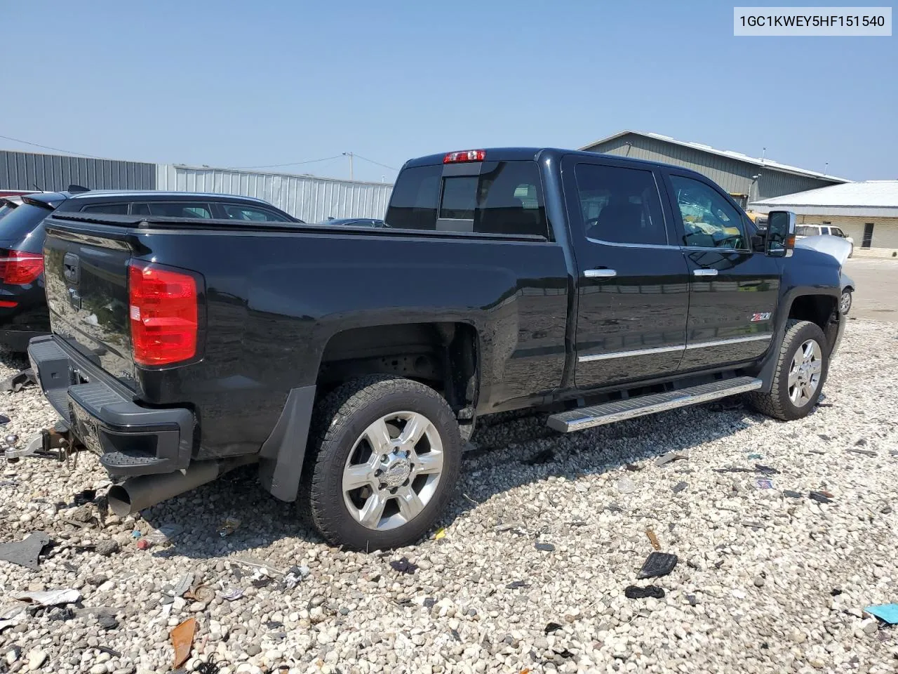 2017 Chevrolet Silverado K2500 Heavy Duty Ltz VIN: 1GC1KWEY5HF151540 Lot: 68839314