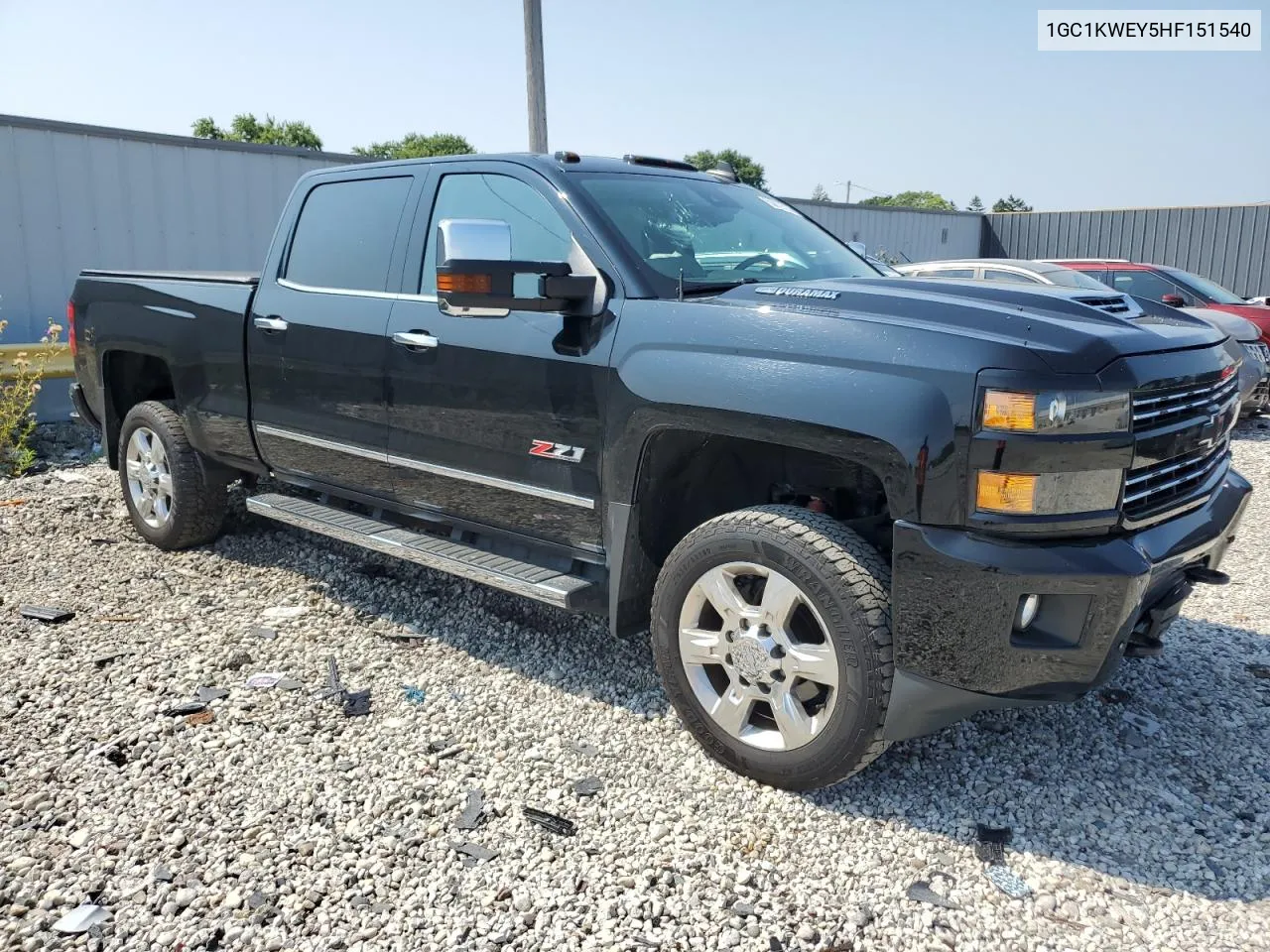 2017 Chevrolet Silverado K2500 Heavy Duty Ltz VIN: 1GC1KWEY5HF151540 Lot: 68839314