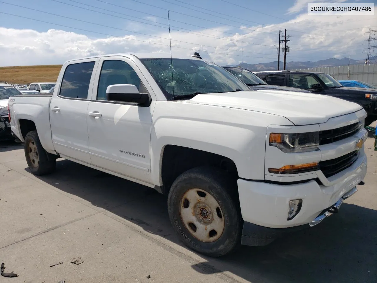 2017 Chevrolet Silverado K1500 Lt VIN: 3GCUKREC0HG407486 Lot: 68919104