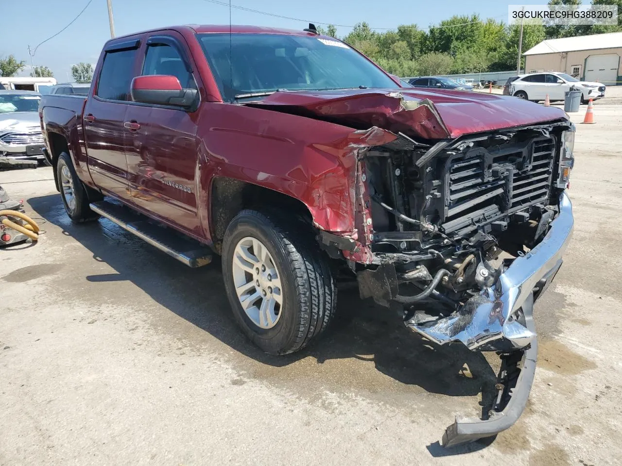 2017 Chevrolet Silverado K1500 Lt VIN: 3GCUKREC9HG388209 Lot: 68931834