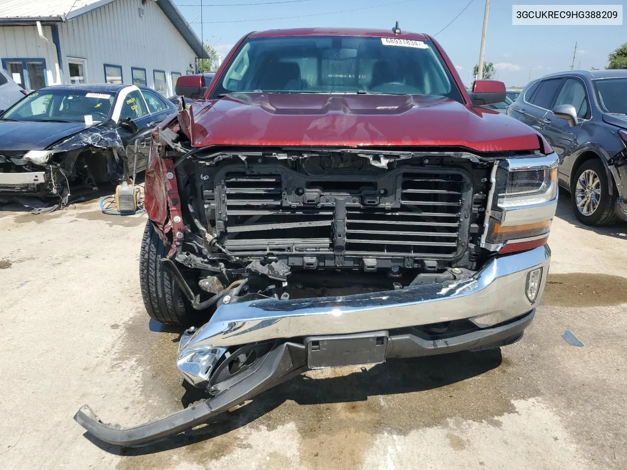 3GCUKREC9HG388209 2017 Chevrolet Silverado K1500 Lt