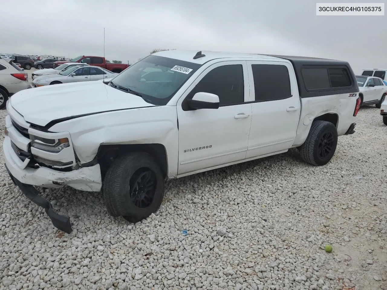 2017 Chevrolet Silverado K1500 Lt VIN: 3GCUKREC4HG105375 Lot: 69255104