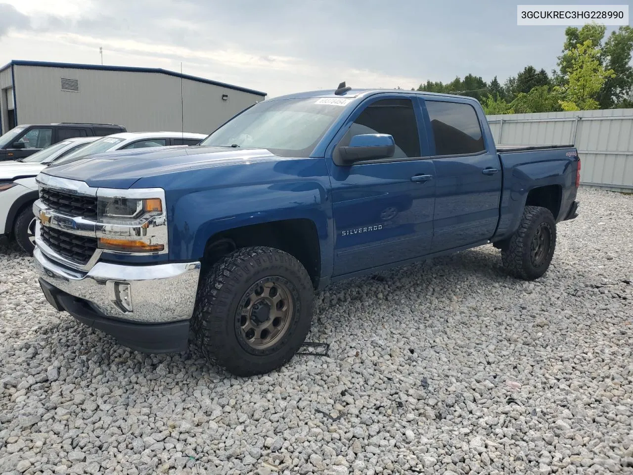 2017 Chevrolet Silverado K1500 Lt VIN: 3GCUKREC3HG228990 Lot: 69378454