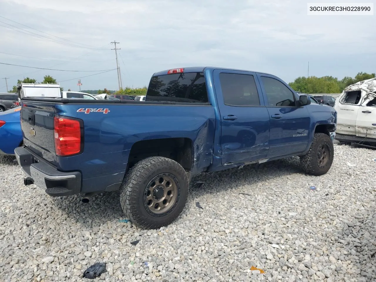 2017 Chevrolet Silverado K1500 Lt VIN: 3GCUKREC3HG228990 Lot: 69378454