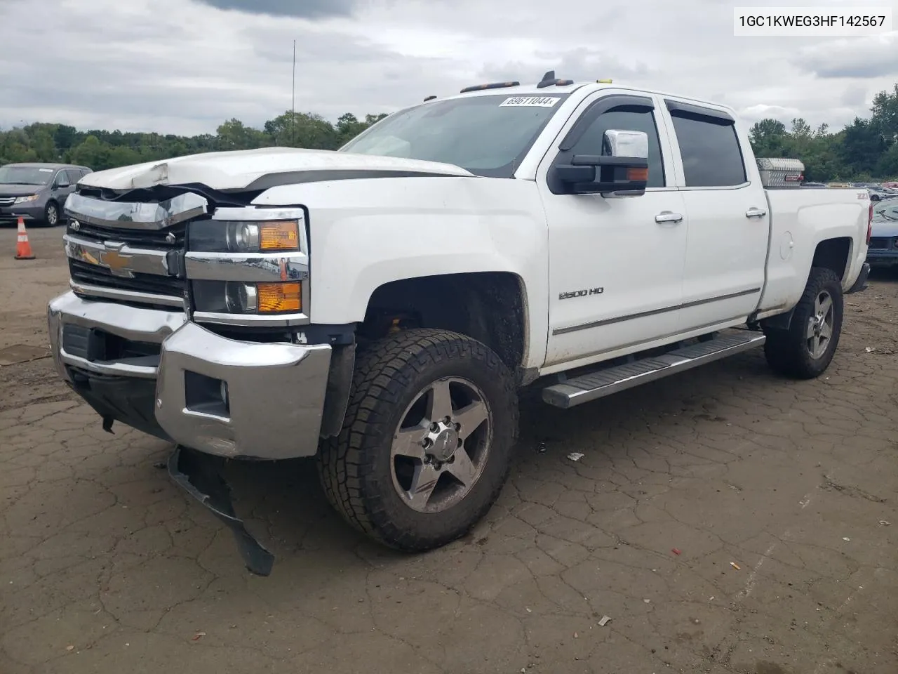 2017 Chevrolet Silverado K2500 Heavy Duty Ltz VIN: 1GC1KWEG3HF142567 Lot: 69611044