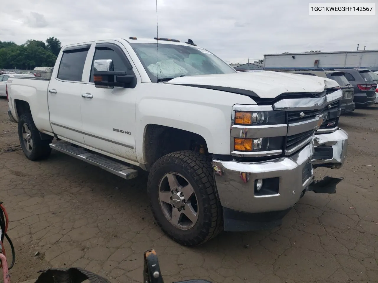 2017 Chevrolet Silverado K2500 Heavy Duty Ltz VIN: 1GC1KWEG3HF142567 Lot: 69611044