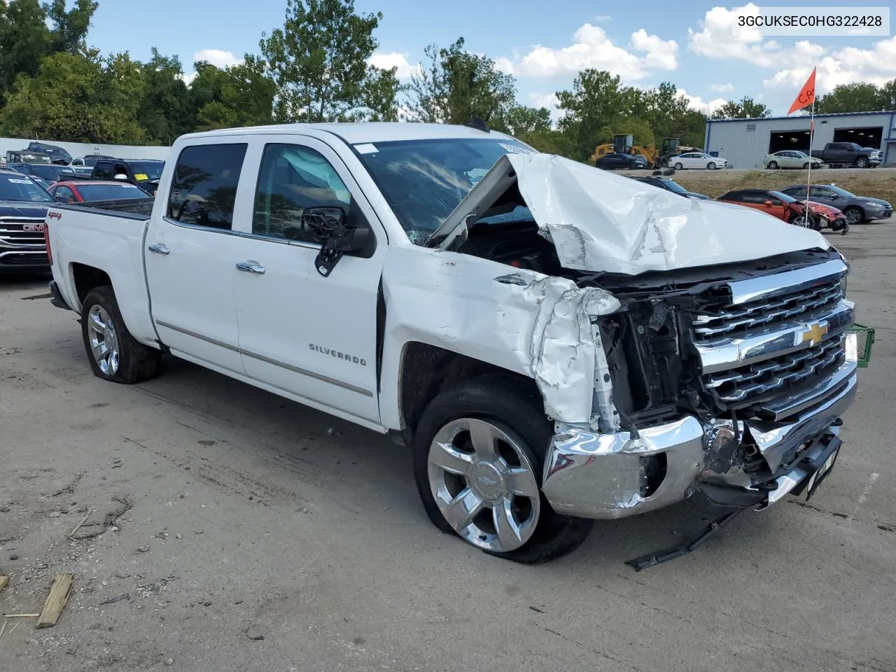 2017 Chevrolet Silverado K1500 Ltz VIN: 3GCUKSEC0HG322428 Lot: 70209834