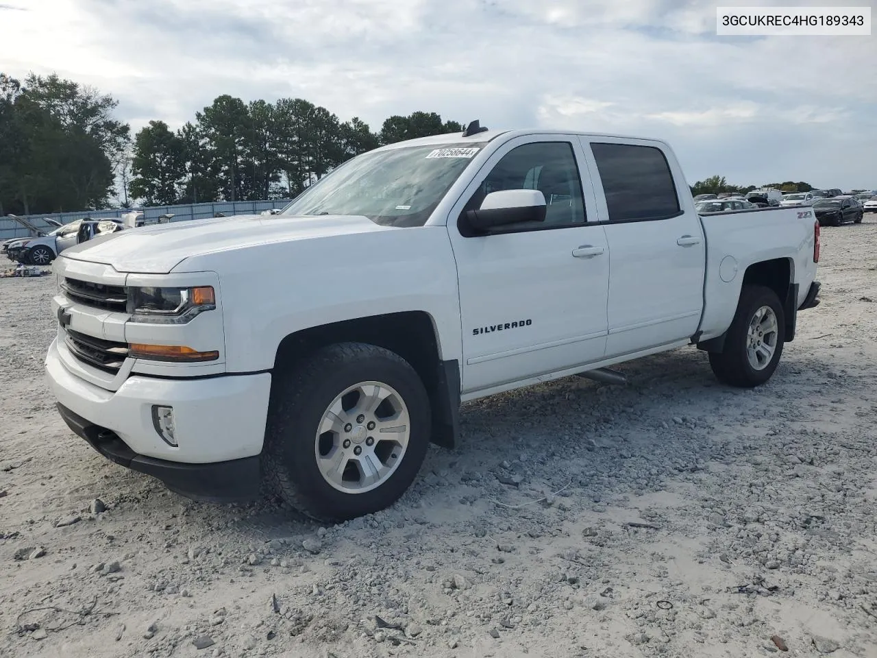 3GCUKREC4HG189343 2017 Chevrolet Silverado K1500 Lt