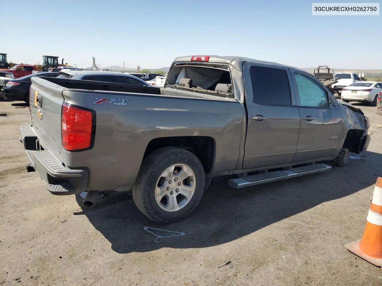 3GCUKRECXHG262750 2017 Chevrolet Silverado K1500 Lt