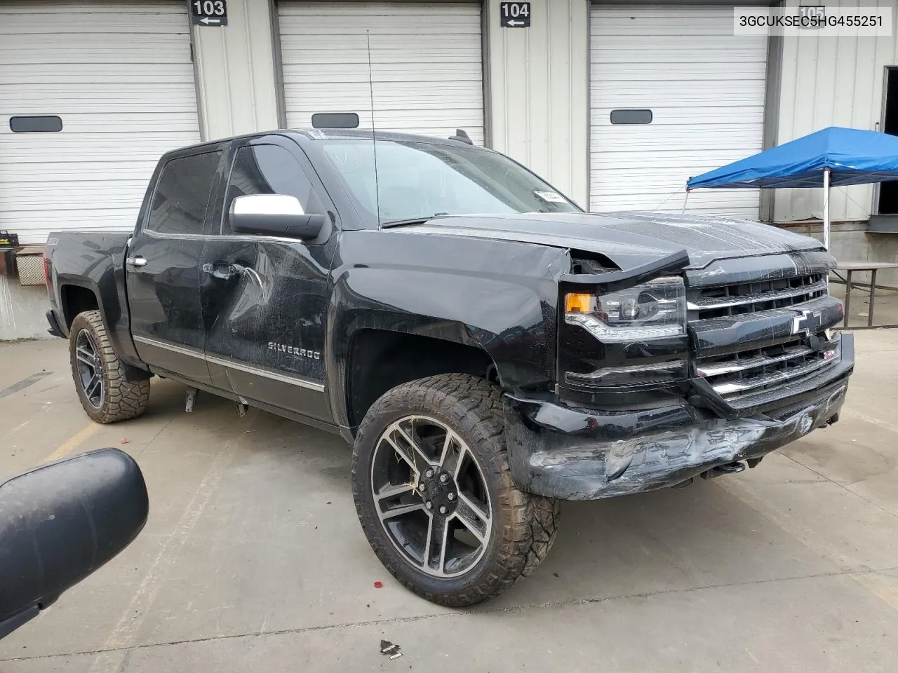 2017 Chevrolet Silverado K1500 Ltz VIN: 3GCUKSEC5HG455251 Lot: 70658444