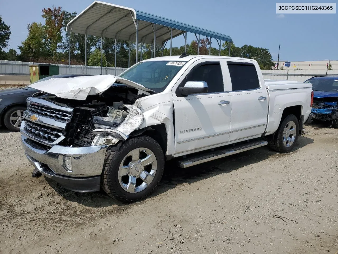 2017 Chevrolet Silverado C1500 Ltz VIN: 3GCPCSEC1HG248365 Lot: 70974434