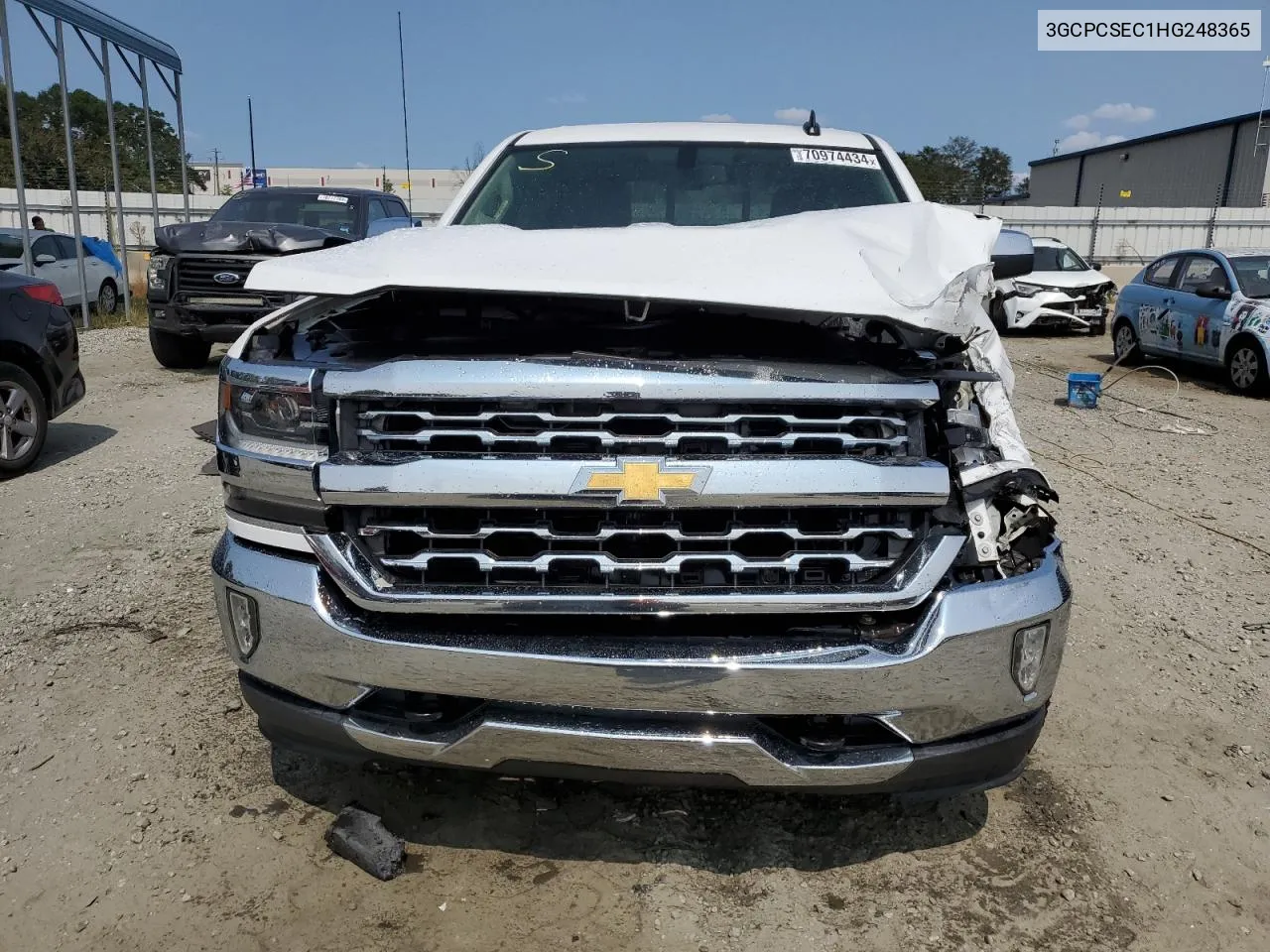 2017 Chevrolet Silverado C1500 Ltz VIN: 3GCPCSEC1HG248365 Lot: 70974434