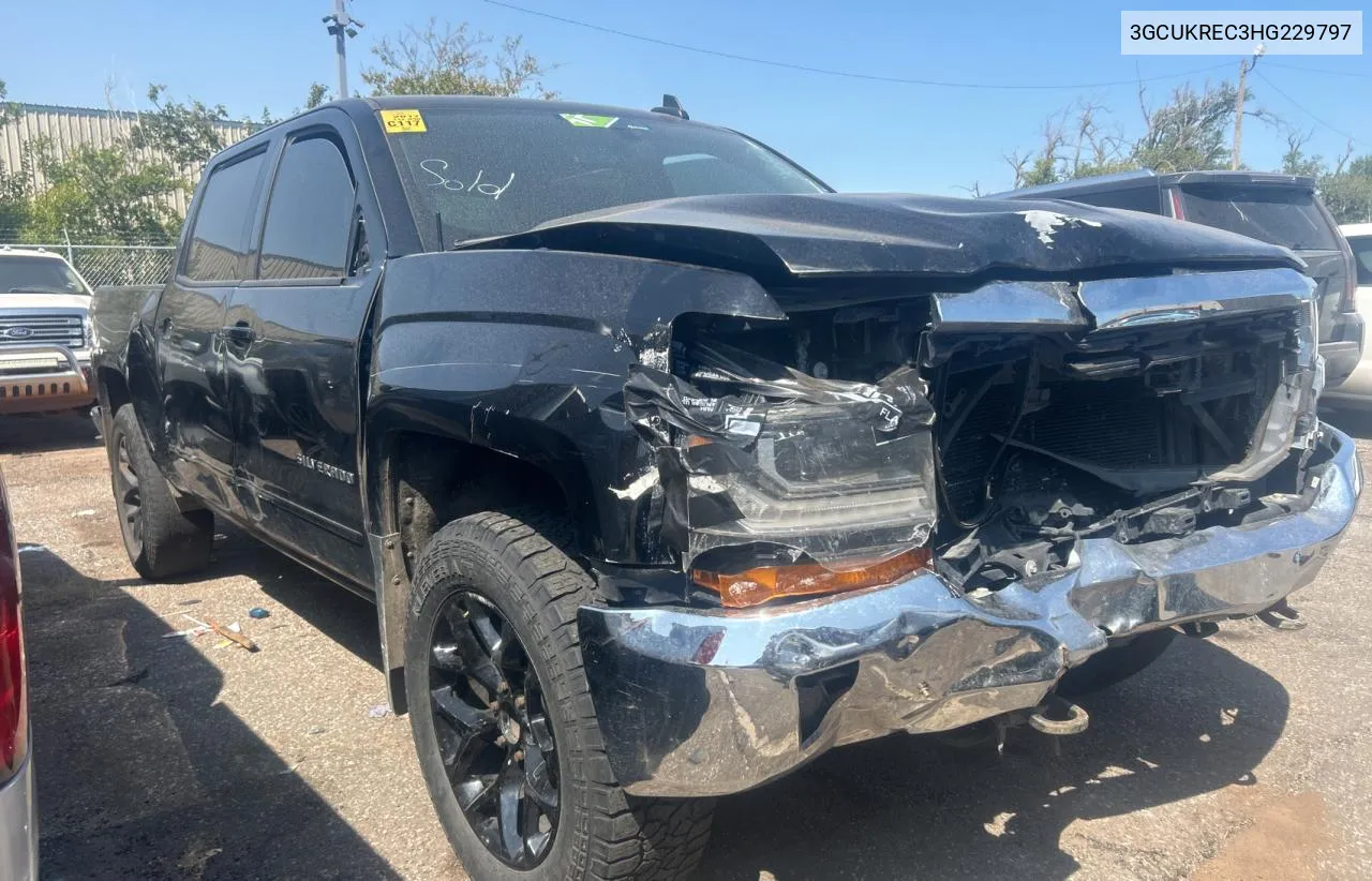 2017 Chevrolet Silverado K1500 Lt VIN: 3GCUKREC3HG229797 Lot: 71042464