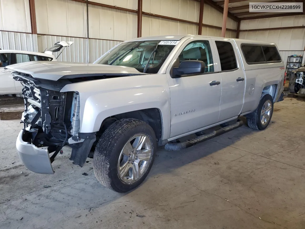 2017 Chevrolet Silverado K1500 Custom VIN: 1GCVKPECXHZ238599 Lot: 71057614